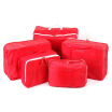 

Green bar travel bags in bag clothing storage five-piece red