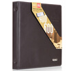 

Deli deli 200 bags 400 pieces large-capacity loose-leaf hard leather business card book office business card card package brown 5793