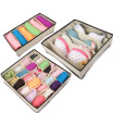 

QingWei three-piece zipper underwear storage box