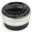 

Fujifilm Fujifilm XF27mm F28 Silver Cookie Lens is only 78g especially light&special it is especially suitable for travel photography