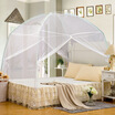 

Yingxin Bedding Home Textiles Encryption Shafts Bottom Zipper Yurt Collapsible Mosquito Net Single 12m Bed Water Blue
