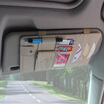 

Car kiss multi-purpose full leather car sun visor CD clip car multi-function disc clip beige