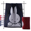 

Gold double double untwisted satin cartoon Miffy rabbit cotton woolen towel MF1064W red&blue two loaded