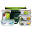 

Three light clouds glasslock South Korea imports tempered glass lunch boxes microwave oven bowl crisper sealed lunch box gift package five sets GL38-A