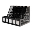

Effective deli 9835 five plastic file box gray
