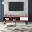 〖Follure〗Retro TV Stand Storage Console Cabinet Modern Entertainment Center With Drawer