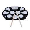 Portátil electrónico Roll Up Drum Pad Kit Silicon plegable con Stick