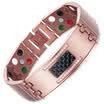 WelMag 2018 Fashion Exquisite Crystal Magnetic Titanium Bracelets Bangles for Men Germanium Tourmaline Male Health Wristband