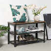 〖Follure〗3-Tier Shoe Rack Industrial Shoe Bench For Entryway Shoe Storage Organizer Rack