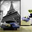 Fondo de pantalla personalizado gran mural TV fondo papel tapiz dormitorio sofá europeo blanco y negro torre mural de papel tapiz