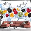 Custom Wall Painting Fresh Fruit Photo Wallpaper Restaurante Living Room Kitchen Background Mural de pared Non-woven Wallpaper Modern
