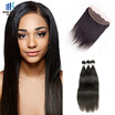 Kisshair Kiss Hair Virgin Indian Temple Human Silky Straight Extension 3 Piece Bundles With 413 Lace Frontal kisshair kopen in de aanbieding