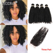 Hcdiva India Virgin Hair Kinky Curly 4 Bundle With Lace Closure Natural Black Unprocessed Human hcdiva kopen in de aanbieding
