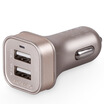 Mormis dual USB output rainbow car charger car charger 5V 34A champagne gold
