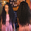 Unprocessed Virgin Human Hair Weave Deep Wave 3 Bundle Deals 7A Indian 3 Bundles huismerk kopen in de aanbieding