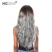 Hcdiva Body Wave Ombre Two Tone 1Bgrey Mixed Length 3Pcs 4Pcslot Brazilian Remy Human Hair Extensions Gray Wavy huismerk kopen in de aanbieding