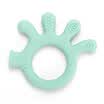 Liu Yan baby molar stick tooth gel newborn baby bite music silicone pacifier solid teeth LB6819 green octopus