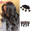 Serena 7A Brazilian Virgin Hair Loose Wave With Frontal Closure 4 Bundles Ear To Lace 1B serena kopen in de aanbieding Serena 7A Brazilian Virgin Hair Loose Wave With Frontal Closure 4 Bundles Ear To Lace 1B serena kopen in de aanbieding