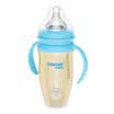 Small potato potato wide caliber ppsu bottle with handle straw drop-proof baby newborn bottle 270ml blue
