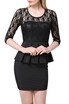 Babyonlinedress Elegant Lace Splice Hollow Out Pleated Peplum Bodycon Black Dress Homecoming babyonlinedress kopen in de aanbieding Babyonlinedress Elegant Lace Splice Hollow Out Pleated Peplum Bodycon Black Dress Homecoming babyonlinedress kopen in de aanbieding