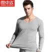 Snow flying algodón ropa de otoño pantalones largos hombres y mujeres a base de ropa interior térmica establece sección delgada pareja de algodón con cuello en V suéter de algodón X230 macho V-collar azul tibetano 170 L