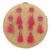 Fawziya Round Rattan Crossbody Bag Heart Tassel Designer Clutch Purses For Women Evening fawziya kopen in de aanbieding Fawziya Round Rattan Crossbody Bag Heart Tassel Designer Clutch Purses For Women Evening fawziya kopen in de aanbieding
