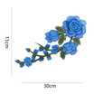 Sunbling 3D Lace Flower Patch Sew-On Applique Rose Flower Patches for Wedding Dress Clothes Applique Embroidery DIY Handmade