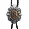 Jeans Friend Men Bolo Tie Original Initial Letter Western Cowboy Cowgirl Wedding Leather Necklace jeans friend kopen in de aanbieding