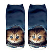 Clothing Loves 1 Pair Funny Unisex Short 3D Cat Printed Anklet Casual Socks clothing loves kopen in de aanbieding