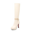 Idifu Womens Elegant Strap Plain Round Toe Side Zipper Chunky High Heel Platform Knee Biker Boots Shoes idifu kopen in de aanbieding Idifu Womens Elegant Strap Plain Round Toe Side Zipper Chunky High Heel Platform Knee Biker Boots Shoes idifu kopen in de aanbieding