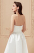 Princess A Line Strapless Asymmetrical Satin Wedding Dresses With Draping Open Backless By Circelee circelee kopen in de aanbieding Princess A Line Strapless Asymmetrical Satin Wedding Dresses With Draping Open Backless By Circelee circelee kopen in de aanbieding