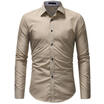 Meihuid Us Luxury Men Casual Splice Long Sleeve Slim Fit Dress Shirt Formal T Tops meihuid kopen in de aanbieding
