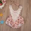 USA Newborn Baby Girls Lace Floral Tutu Romper Bodysuit Outfits Sunsuit Clothes