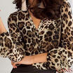 Meihuid Women V Neck Ladies Leopard Print Long Sleeve Loose T Shirt Tops Blouse Uk Stock meihuid kopen in de aanbieding