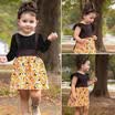Conjunto de ropa de Halloween para niña recién nacida con volantes vestido de tutú Trajes de princesa