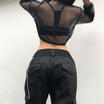 Meihuid Autumn Women Crop Top Ladies Mesh Hoodie Fishnet Long Sleeve T Shirt Sweatshirt meihuid kopen in de aanbieding Meihuid Autumn Women Crop Top Ladies Mesh Hoodie Fishnet Long Sleeve T Shirt Sweatshirt meihuid kopen in de aanbieding