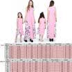 Mother&Daughter Boho Floral Maxi Dress Outfits Mom Kids Casual Matching Set