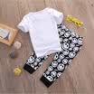 2pcs niños pequeños del bebé del bebé de la camiseta Tops pantalones pantalones trajes conjunto de ropa NUEVO