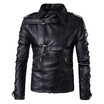 Aowofs Europe Code 2018 New Fashion Mens Motorcycle Leather Clothes Waste Jacket Coat Large Size B002 aowofs kopen in de aanbieding