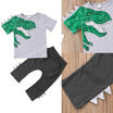 Meihuid Kids Toddler Boy Girl Clothes Dinosaur Tops T Shirt Pants Trousers Outfits Set meihuid kopen in de aanbieding Meihuid Kids Toddler Boy Girl Clothes Dinosaur Tops T Shirt Pants Trousers Outfits Set meihuid kopen in de aanbieding