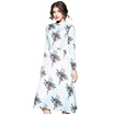 Gbtiger Autumn New Fashion Print Long Sleeves Dress gbtiger kopen in de aanbieding