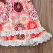 Boutique Baby Girls Kids Dress Vestido de fiesta de princesa de encaje con volantes Trajes de diadema