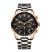LIGE 9866 Hombres Reloj de Cuarzo Negocio Reloj de pulsera Correa de Acero Inoxidable 3ATM Impermeable Moda Casual Relojes Masculinos Relogio Ma