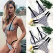 Bikini para mujer Conjunto Traje de baño Traje de baño Sujetador push-up con relleno Traje de baño Playa