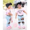 Kids Baby Girl Brother T shirt TopsMesh Jeans 2pcs Outfits Set Clothes AU Stock