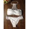 Traje de baño atractivo de las mujeres Empuje hacia arriba Bikini acolchado Traje de baño Ropa de playa Halter Traje de baño