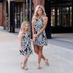 Duopindun New Casual Family Mother Daughter Dress Cotton Summer Striped Dresses duopindun kopen in de aanbieding