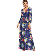 Gbtiger V Neck Flower Print Surplice Maxi Dress gbtiger kopen in de aanbieding