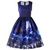 Gbtiger Christmas Square Neck Sleeveless 50S Swing Dress gbtiger kopen in de aanbieding