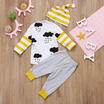 Meihuid Newborn Kid Baby Boy Girl 3Pcs Clothes Tops T Shirt Long Pants Hat Outfits Set A meihuid kopen in de aanbieding Meihuid Newborn Kid Baby Boy Girl 3Pcs Clothes Tops T Shirt Long Pants Hat Outfits Set A meihuid kopen in de aanbieding